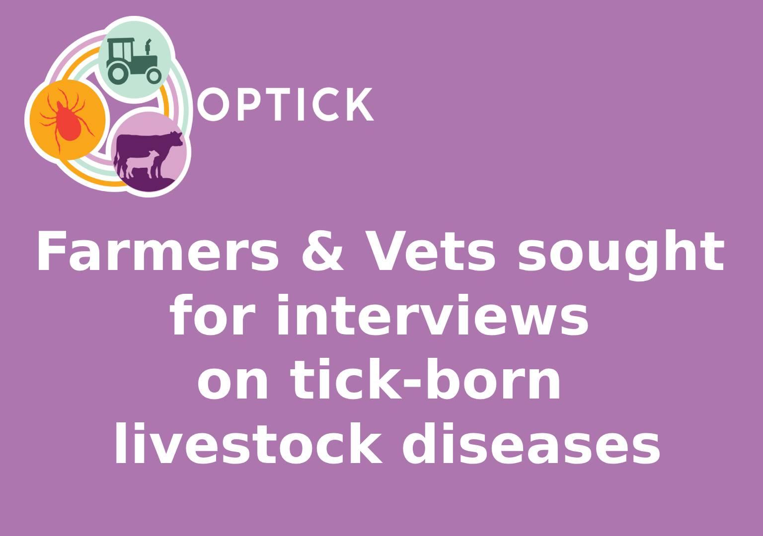 Request for farmer and vet interviews